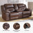 Jaydene 82'' Faux Leather Reclining Loveseat-70177801