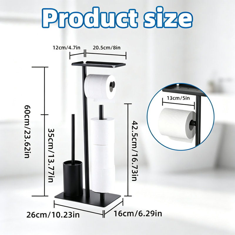 Free Standing Toilet Paper Holder