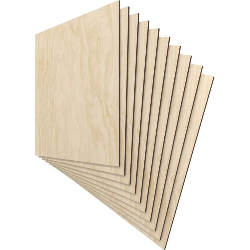 Planches en bois, Bouleau, H 23,75 po x l 23,75 po x P 0,25 po