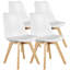 Montford Round Extendable Modern Kitchen Dining Table Set With 32.8"H Dining Chair-1887579853-1887579854