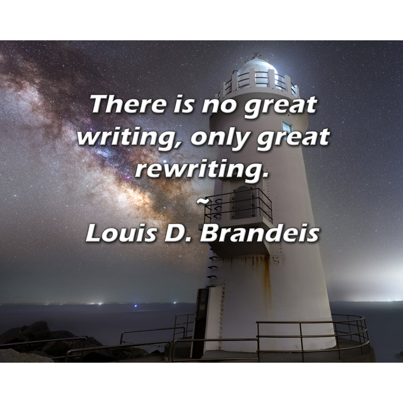 Toile tendue avec toile Trinx par Louis D. Brandeis: «Il n'y a pas de grande écriture, seulement, H 28 po x l 40 po