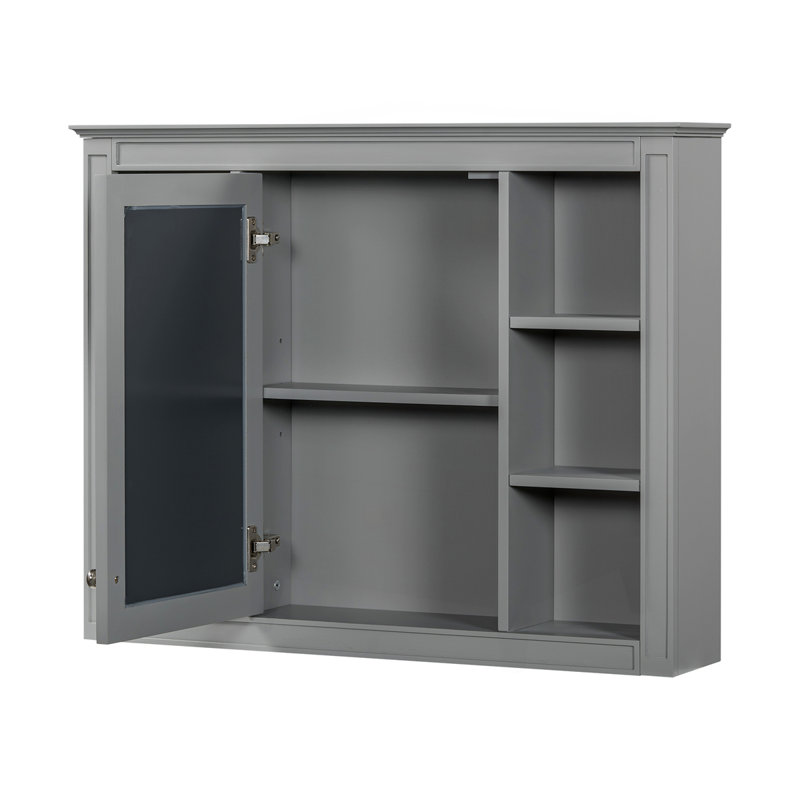 Armoire de rangement murale 35 po x 27,5 po, Gris