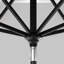Parasol de patio noir en pierre 11 pieds avec manivelle en aluminium Sunbrella-790429201