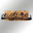 Elegant Decorative Wooden Wall Accessory, Black & Walnut Finish, 29.7 x 9.6 inches | Durable 100% Metal Frame (0.05 inches Thick) | Stylish Home Decor for Living Room, Office, and Entryway - Modern and Chic Design