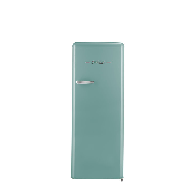Réfrigérateur à porte simple avec congélateur Energy Star 21,6 po Classic, Brume océan turquoise