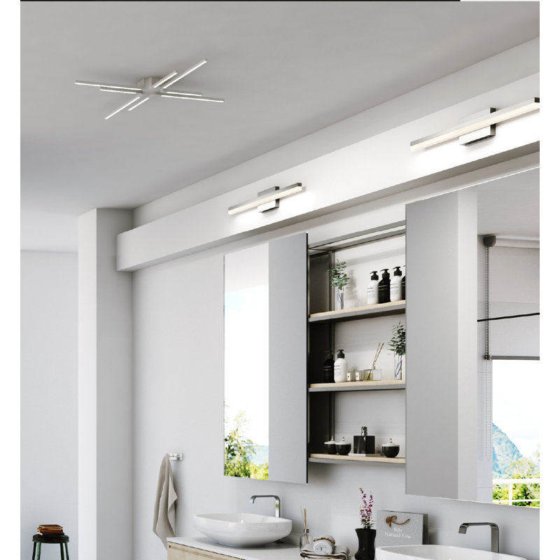 Peosta Dimmable LED Bath Bar, Chrome