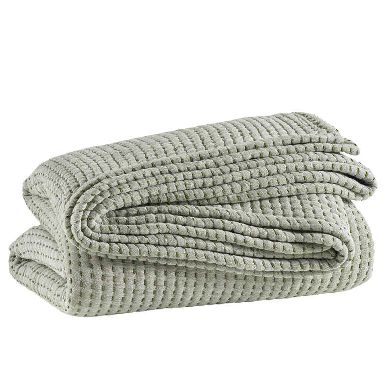 Pick Stitch Matelasse Coverlet, Twin/Twin XL Coverlet, Evergreen