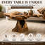 Burruss Handmade Solid Teak Wood Coffee Table with Natural Root Base Every Piece Unique-841841850