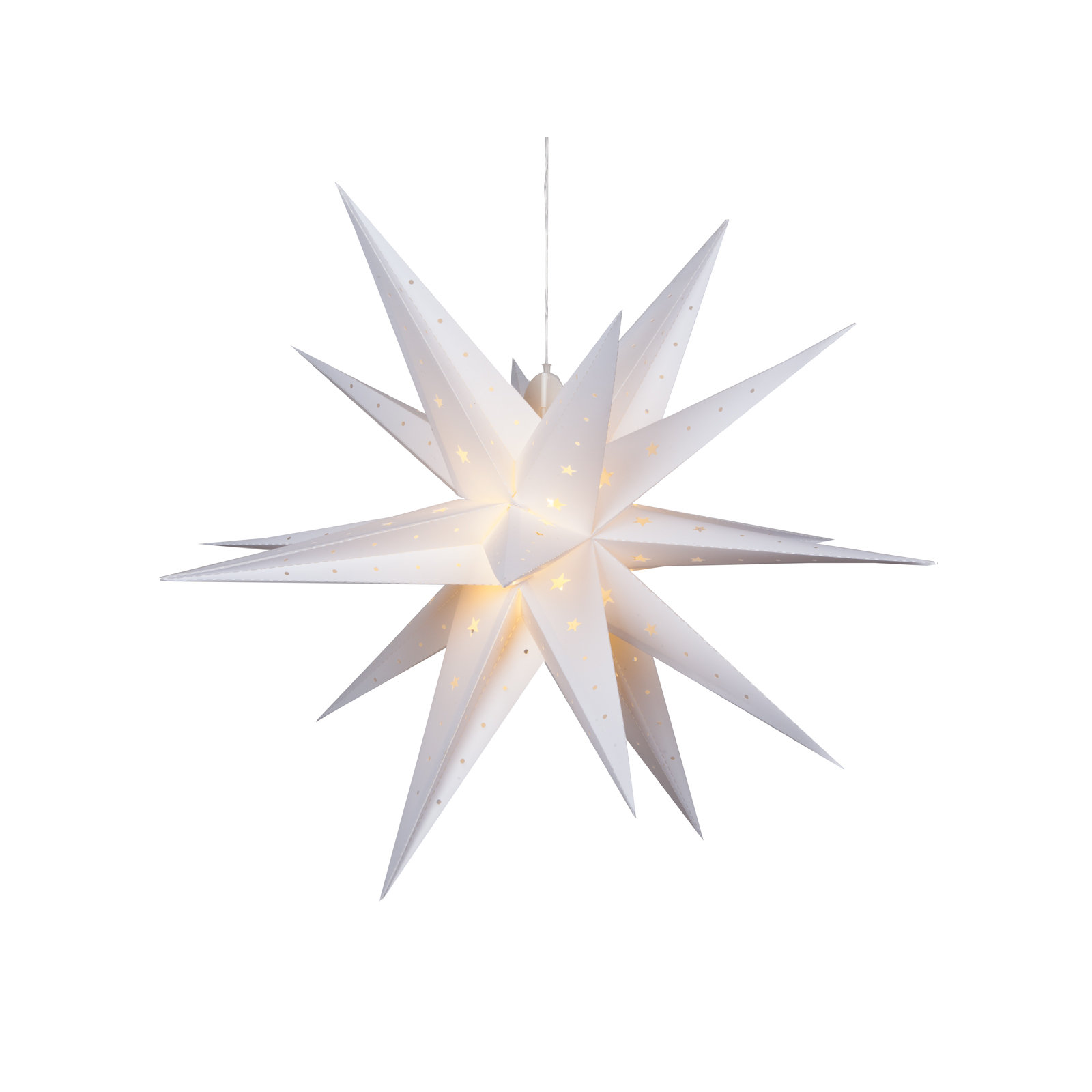 LED Lantern, 30" H x 30" W x 30" D, Cream