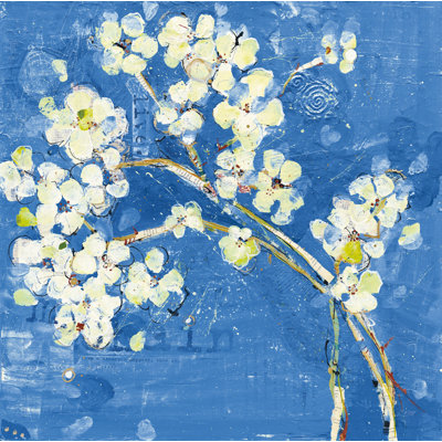 Live Dark Blue by Kellie Day - Wrapped Canvas Painting
