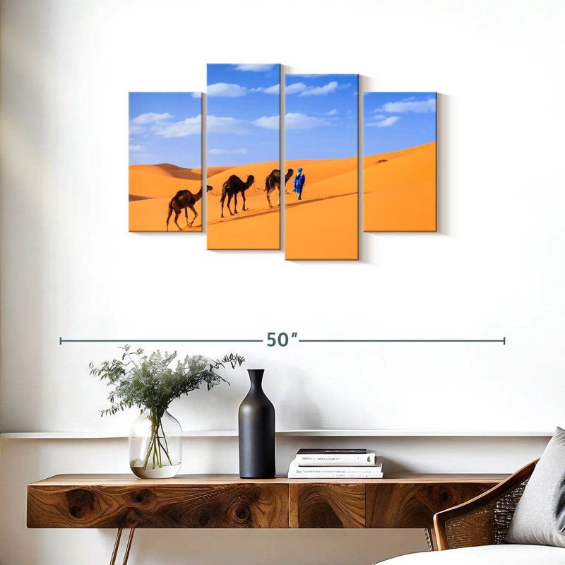 Brampt Traveling Camels, 22" H x 36" W