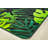 Pixel Perfect Tropical Paradise Photo Printed Tufted Green/Black Area Rug-50086210
