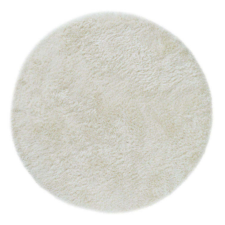 Plush Deep Pile Shaggy White Rug