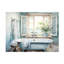 Baignoire Momart bleue sur toile-1675140282