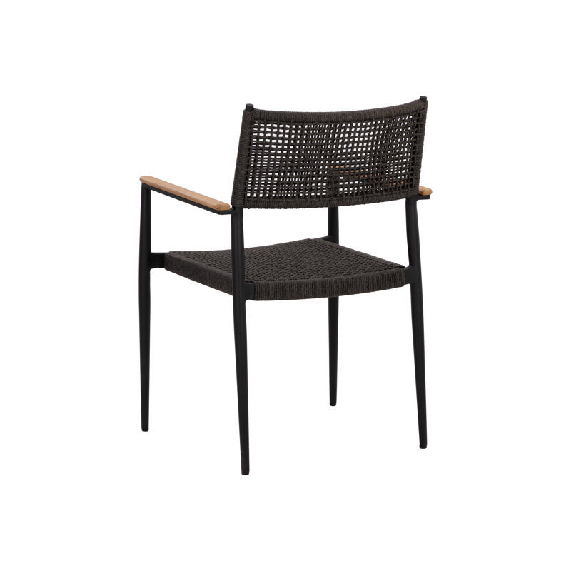 Outdoor Dining Armchair, Black