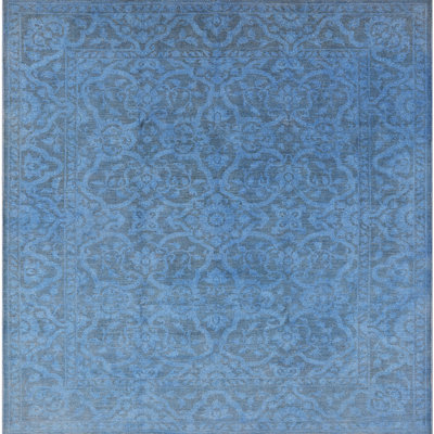 Tapis oriental bleu / gris