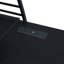 Lit mezzanine en métal noir avec tablettes de toner à 4 couches et bureau en L, ports, taille de charge sans fil et, charge,