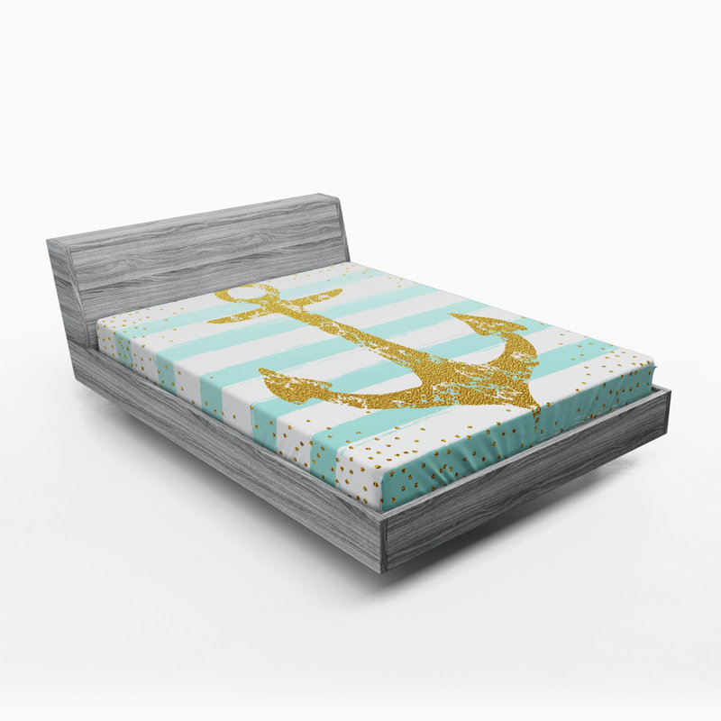Microfiber Striped Fitted Sheet, Full Fitted Sheet