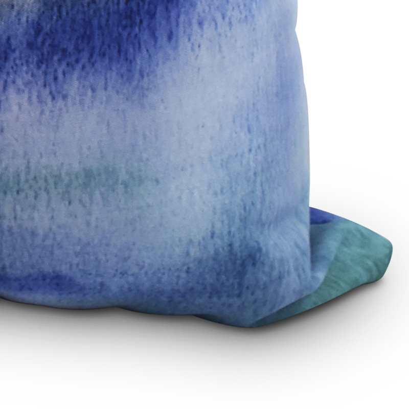Housse de coussin moelleux et insert moelleux Harvest Sunset, 18 po x 18 po, Rose / bleu