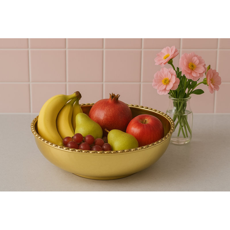 Grand bol avec rebord en corde, 8.25"