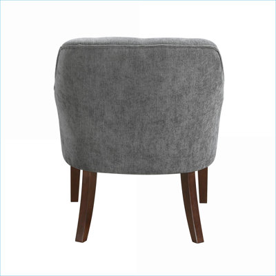 Fauteuil d'appoint rembourré gris ardoise Modern