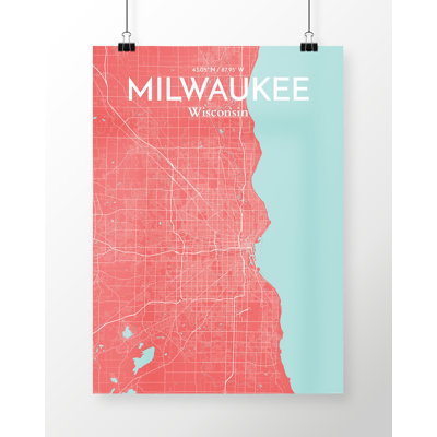 Milwaukee City Map - No Frame Print