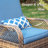 3-Piece Outdoor Wicker Conversation Set with 360° Swivel Chairs and Quick-Dry Cushions