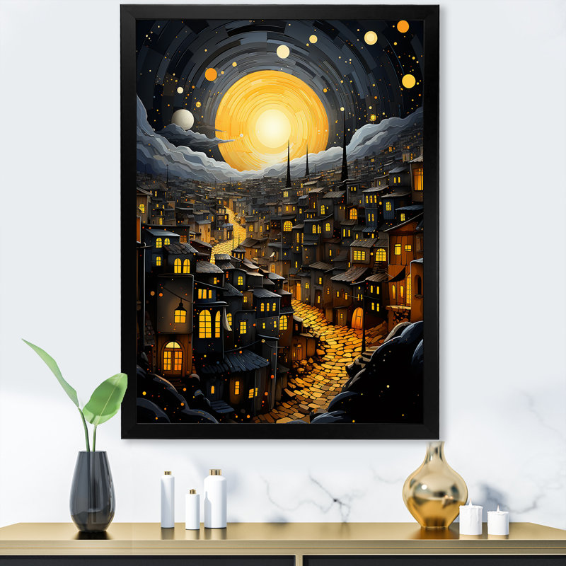 «La nuit de Laylat Al 2», art mural, Cadre photo noir, H 20 po x l 12 po x P 1 po