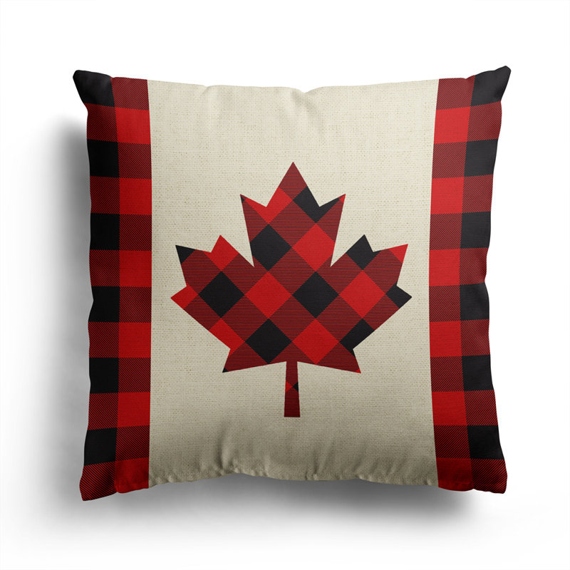 Collection Canada - drapeau du Canada - écossais, rouge et noir