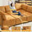 Sectional Sofa, 6-Seat Modular U-Shaped with Reversible Chaise for Living Room | Mustard Yellow | Corduroy-2020075893