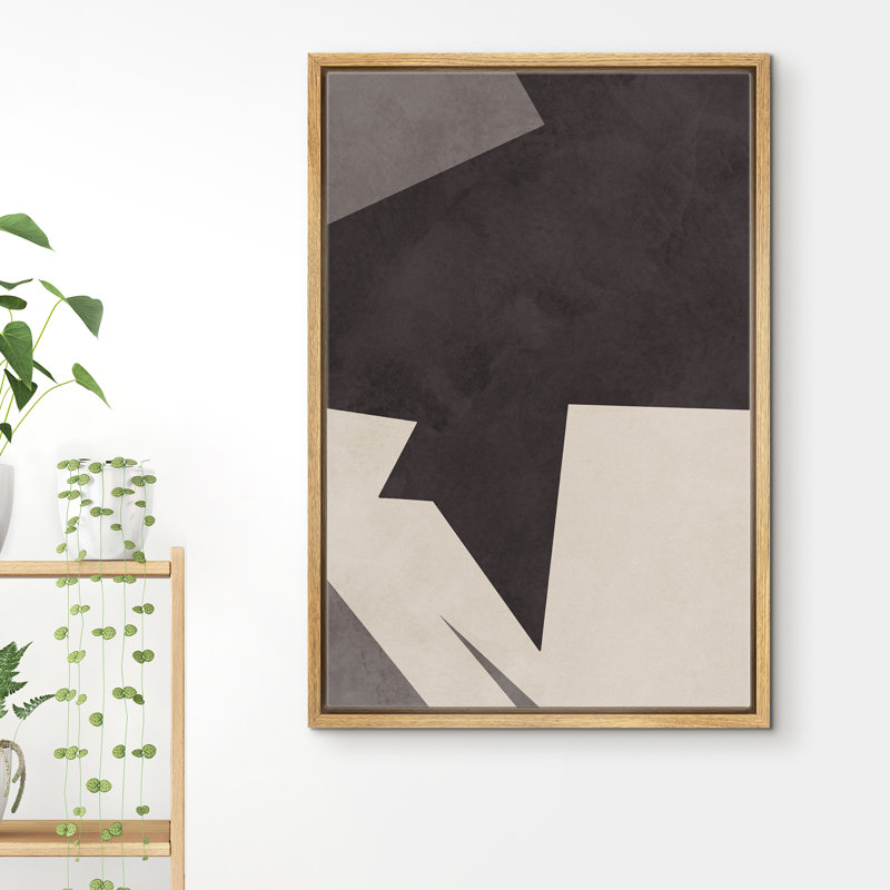 Floater Frame Print on Canvas, Brown Framed, 36" H x 24" W x 1.5" D