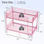 Lits superposés en métal peu encombrants, rose, design moderne pour la famille