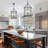 Qudarius 4-Light Dimmable Iron Drum Chandelier-1120125888