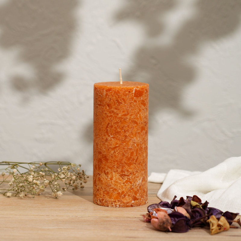 Citrus Scented Pillar Candle, 15cm x 7cm Pillar