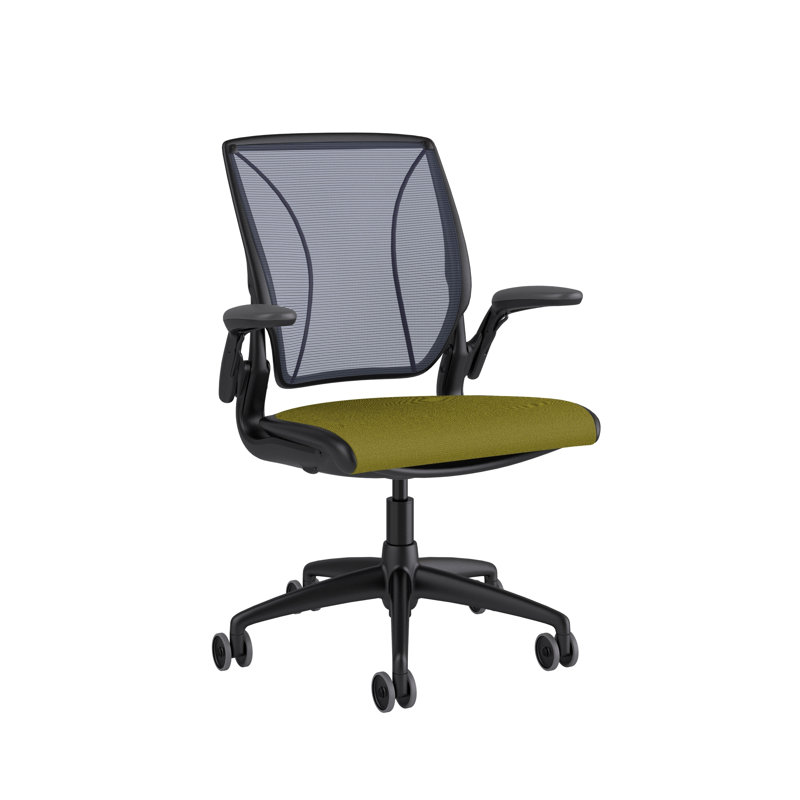 Mesh Task Chair, Black, Monofilament Stripe/Atlantic, Lotus/Black