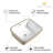 Los Flexi 20" x 16" Rectangular Undermount Bathroom Sink with Overflow, White Ceramic Vanity Sink