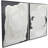 Canvas Abstract White Framed Wall Art with Black Frame Set