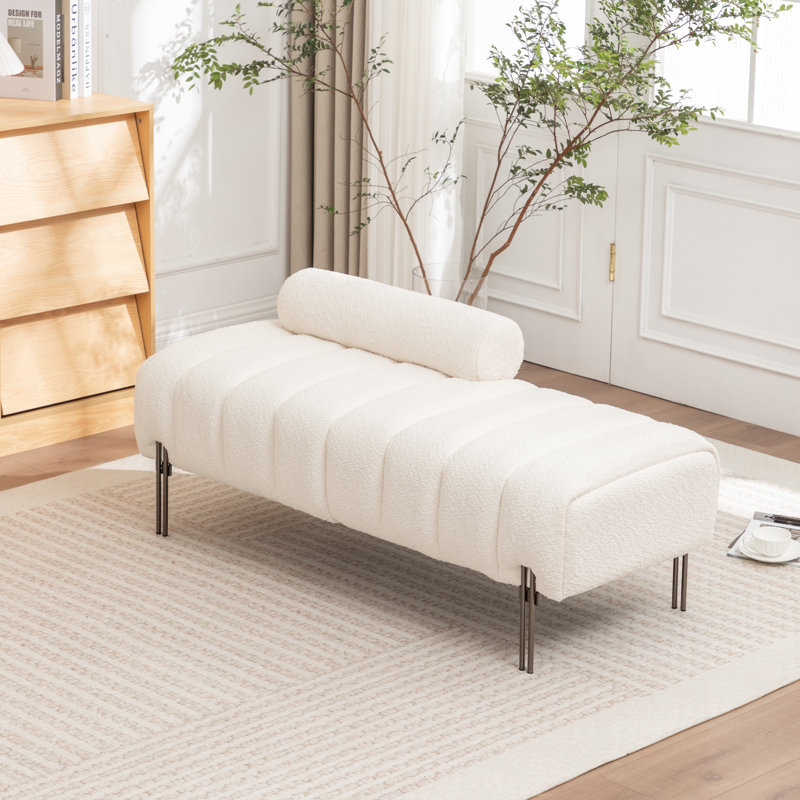 Banc de rembourrage de 52 po Ashyiah, Beige