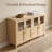 4-Door Glass Storage Cabinet-1092844132