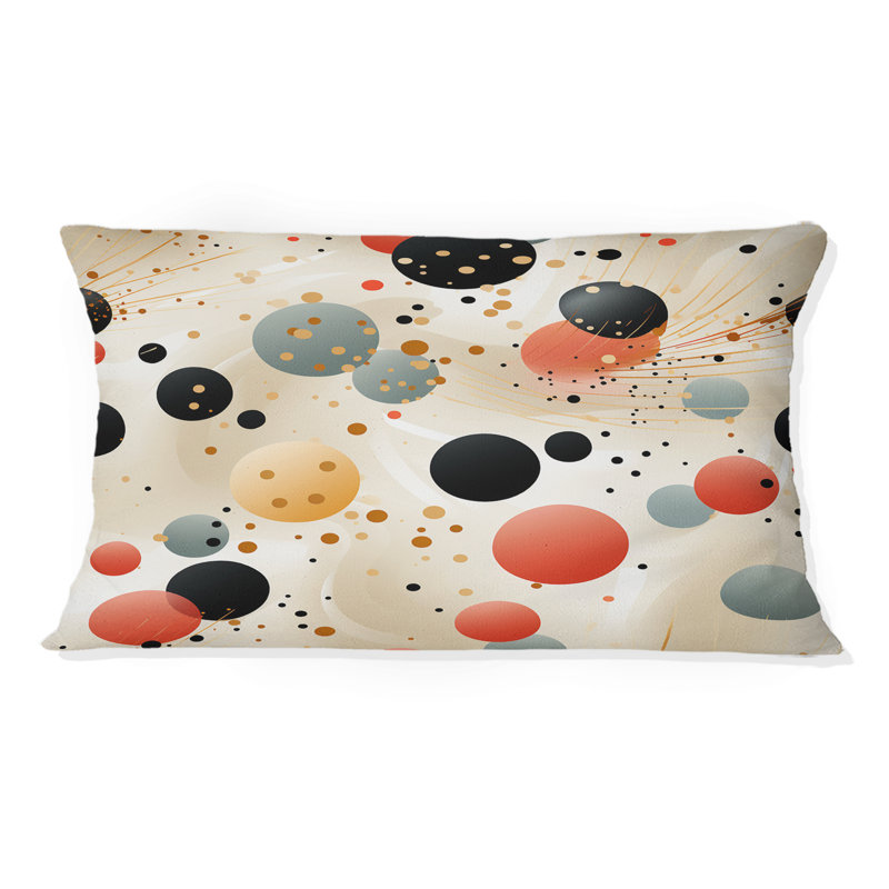 Contemporary Chic Polka Dots Pattern I - Polka Dots Polyester Pillow