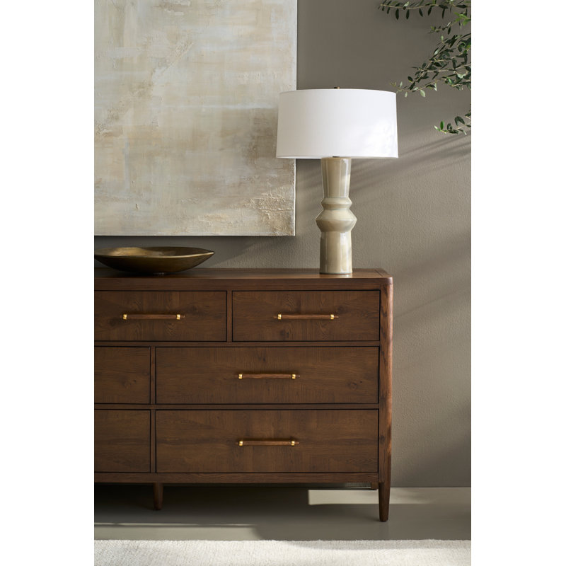 Maxwell 7 - Drawer Solid Wood Dresser, Caramel