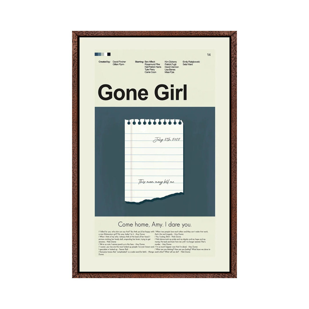 Leinwandbild Gone Girl by Prints And Giggles von Erin Hagerman