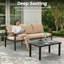 3 Seater Outdoor Sofa with Coffee Table-907470097