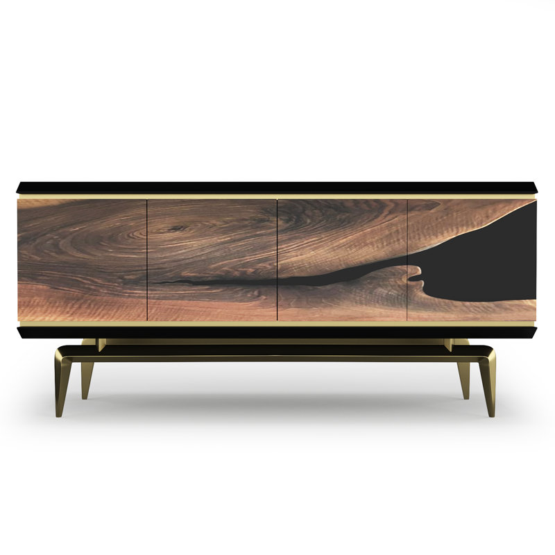 Magnes 86.6'' W Solid Wood Credenza