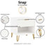 Table de chevet moderne et contemporaine pour chambre à coucher et salon-1231599416