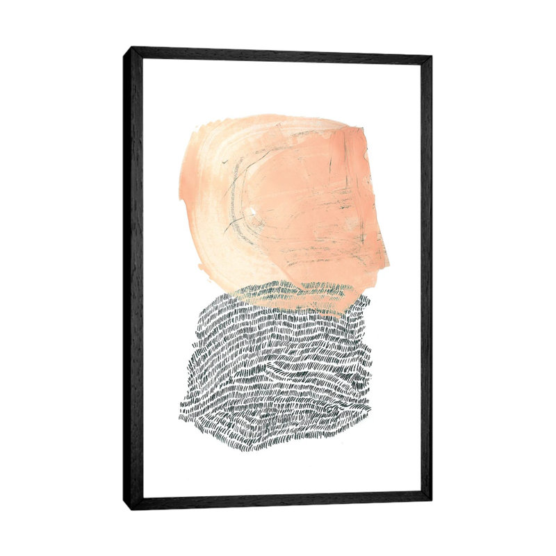 Paint & Wool 1 Piece Wall Art on Canvas, 66.04 cm H x 45.72 cm W, Black Framed Canvas