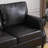 80" Wide Faux Leather Rolled Arm Sofa-972848953