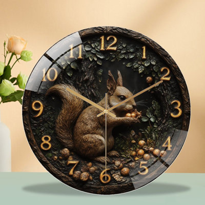 Horloge murale en verre 12 po