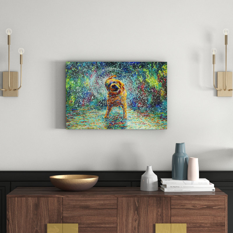 Shakin Jake by Iris Scott - Wrapped Canvas Print, 50.8cm H x 76.2cm W
