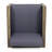 Outdoor Acacia Wood Club Chair With Wicker Accents, Gray + Mixed Gray + Brown, 30.25"D X 27.5"W X 23.75"H, Chair-1684403274